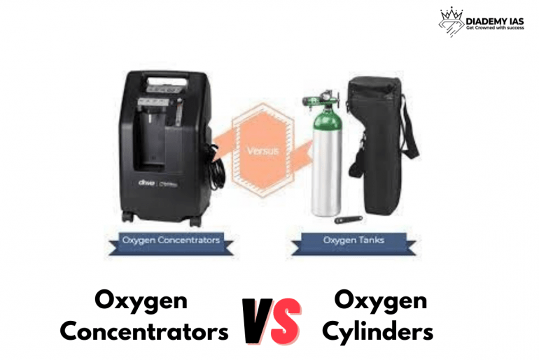 Oxygen Concentrators Vs Oxygen Cylinders-Important Points - DIADEMY IAS