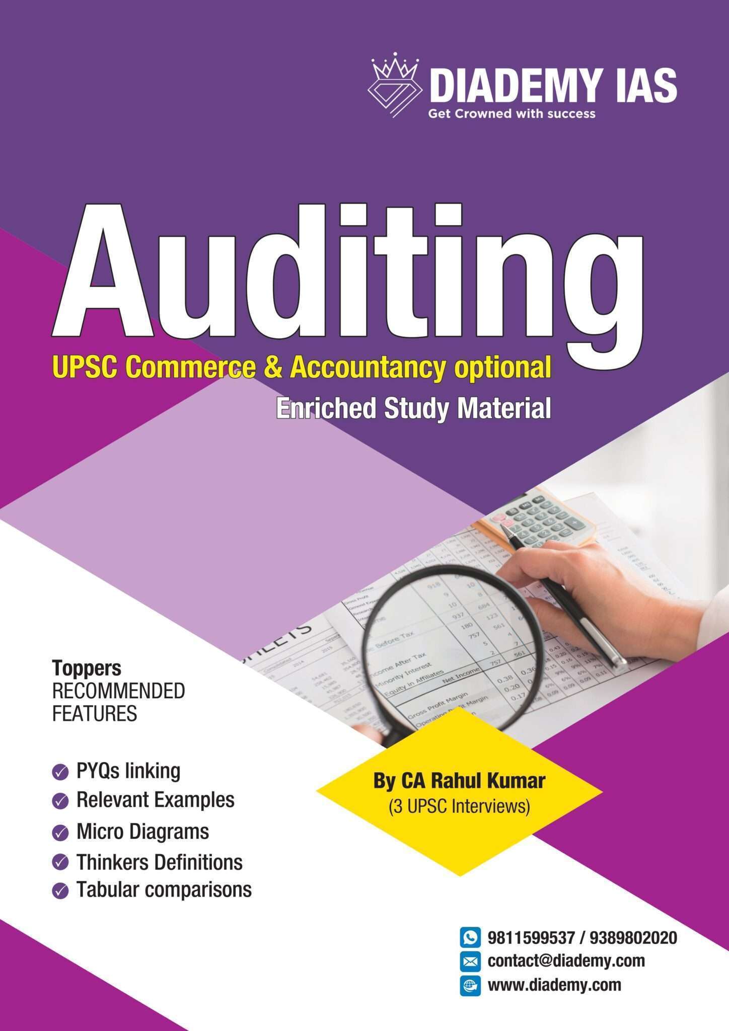 Commerce & Accountancy Optional for UPSC PYQ, Resources & Notes